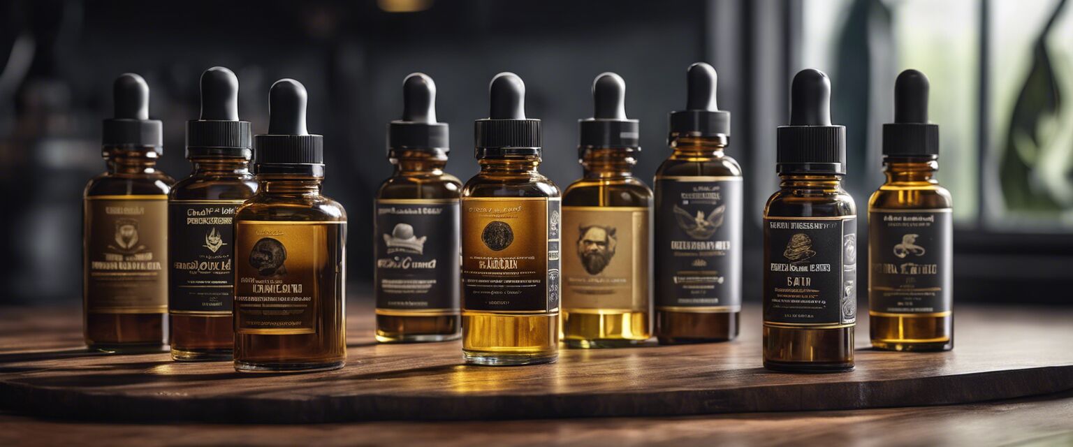 Beard oil selection