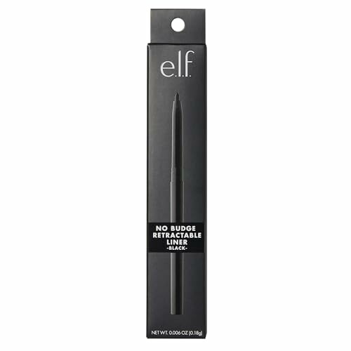 e.l.f. No Budge Retractable Liner in black packaging