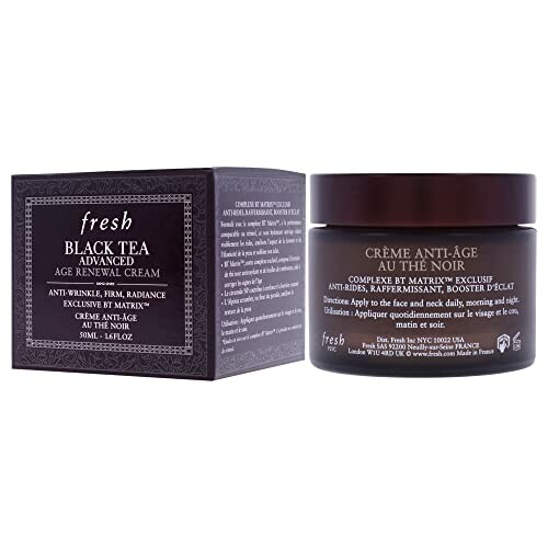 Fresh Black Tea Advanced Age Renewal Cream packaging and jar