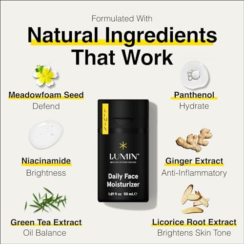 Lumin Daily Face Moisturizer with natural ingredients.