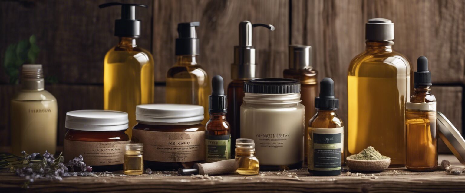 Natural beauty product collection