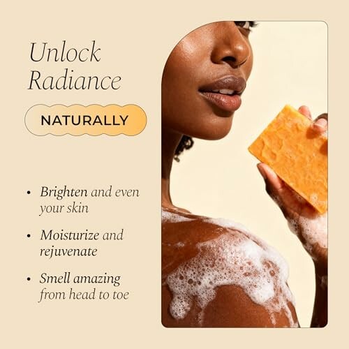 Glo Melanin Organic Turmeric Soap