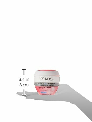 Pond's Clarant B3 Dark Spot Correcting Cream jar on a hand silhouette.
